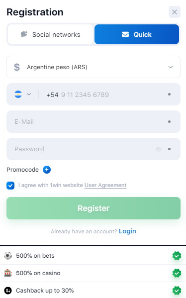 Registro 1win Registro 1win